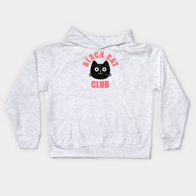 black cat club Kids Hoodie by teemarket